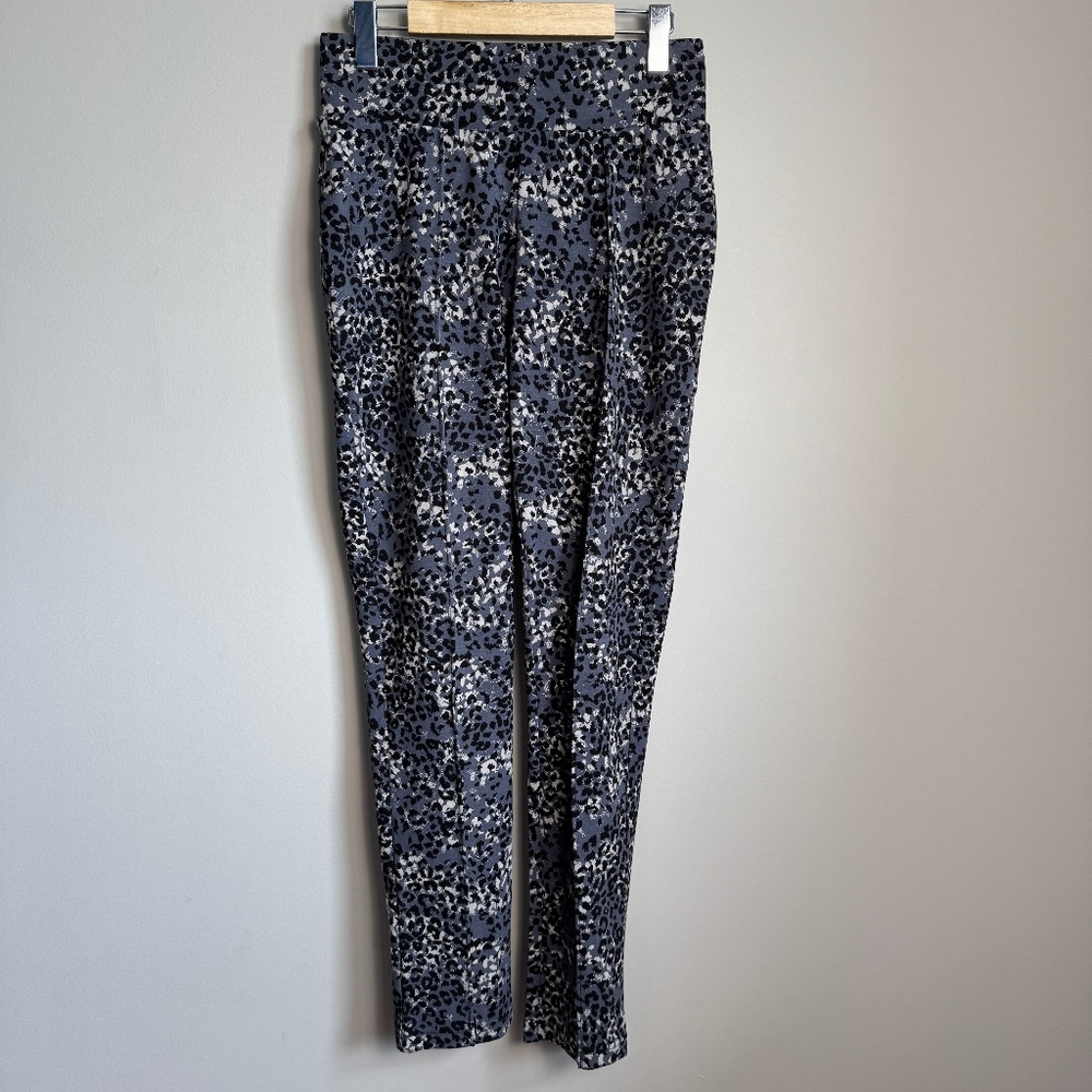 Seven7 Women's Pull On Multicolor Leopard Print Leggings High Rise Small Stretch